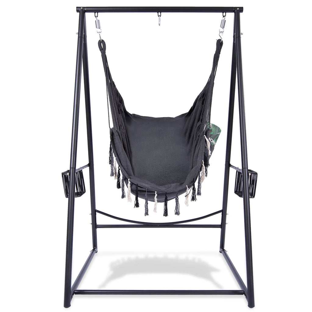 Hanging Rope Swing & Stand Set with Two Holders N3184