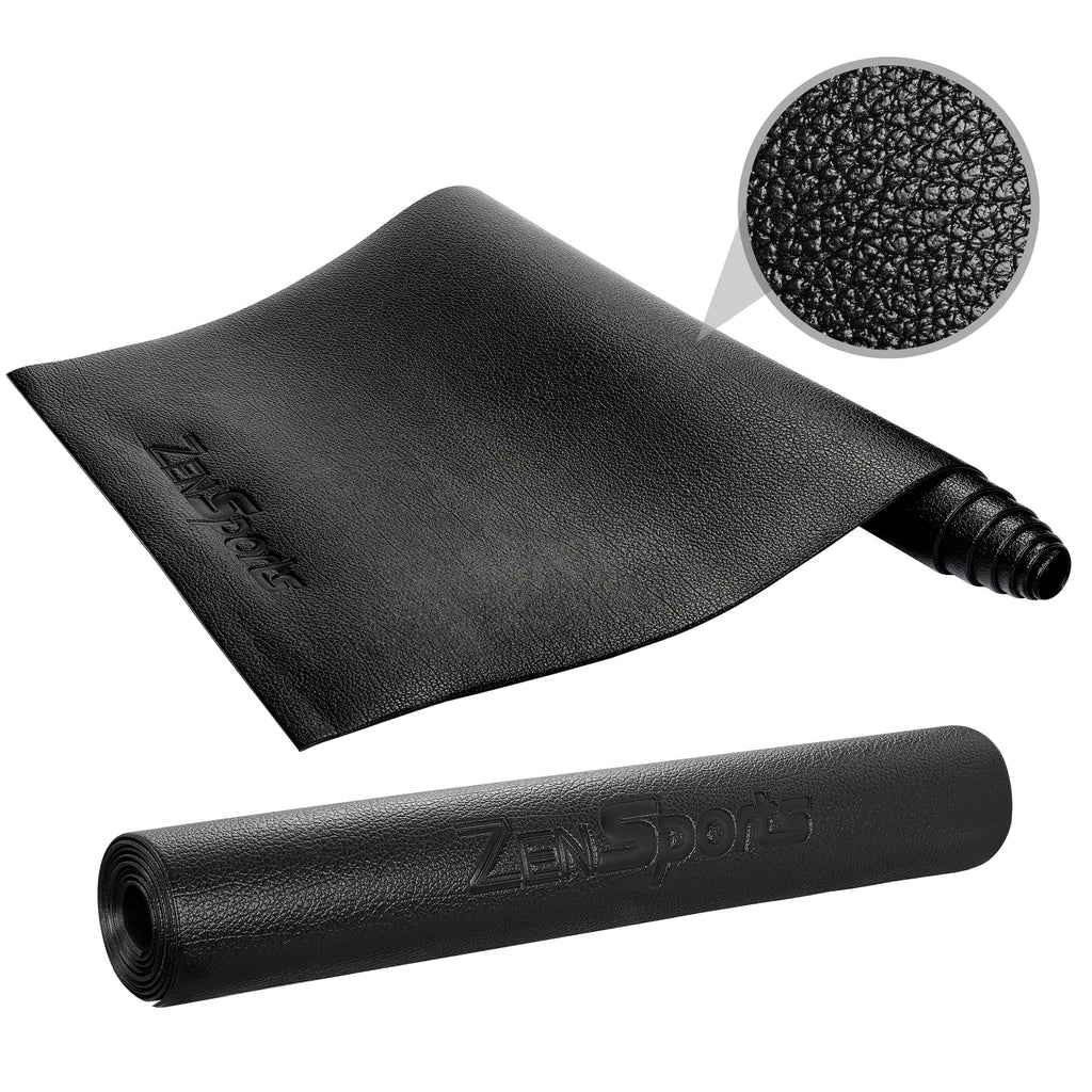 8x3-ft High-Density PVC Waterproof Fitness Mat Black L133760