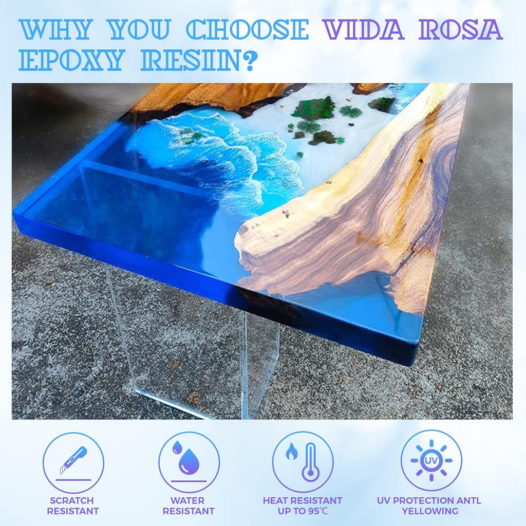 600ml Epoxy Resin Kit with Molds, Dried Flower, Gloves, Measuring Cup, Wooden Sticks I12446