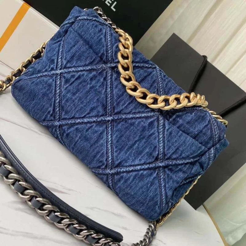 Denim Flap Bag M428