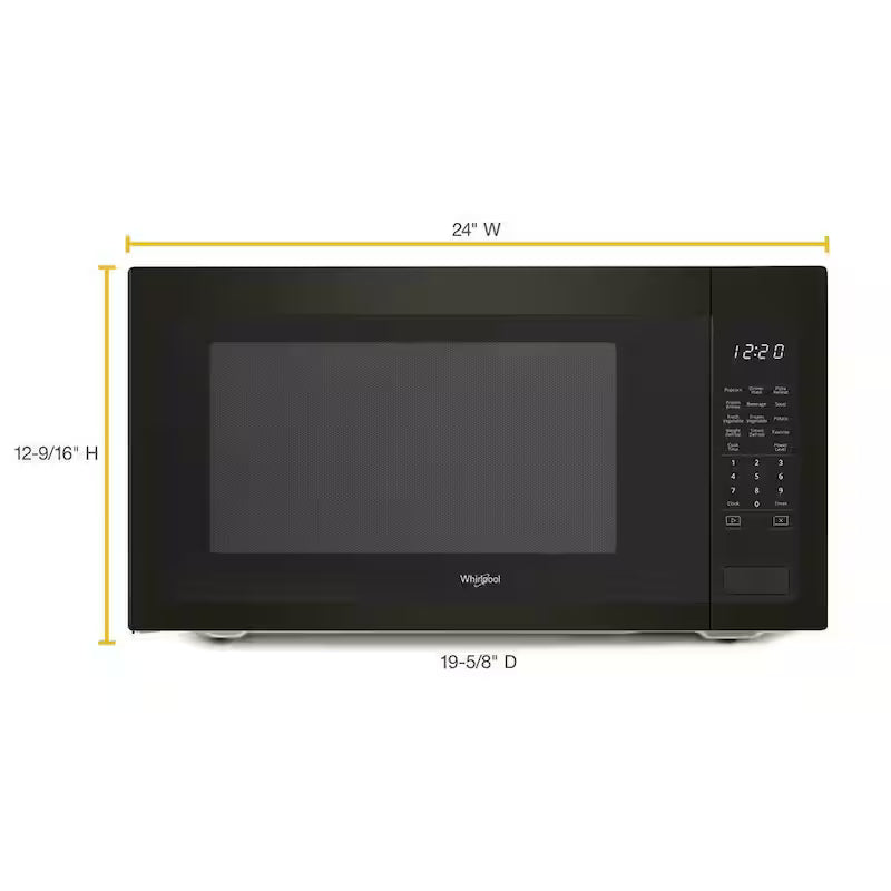 2.2 cu. ft. Black Stainless Countertop Microwave A145