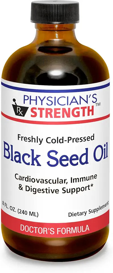 Black Seed Oil 8 fl oz Cold Pressed Non-GMO I54512