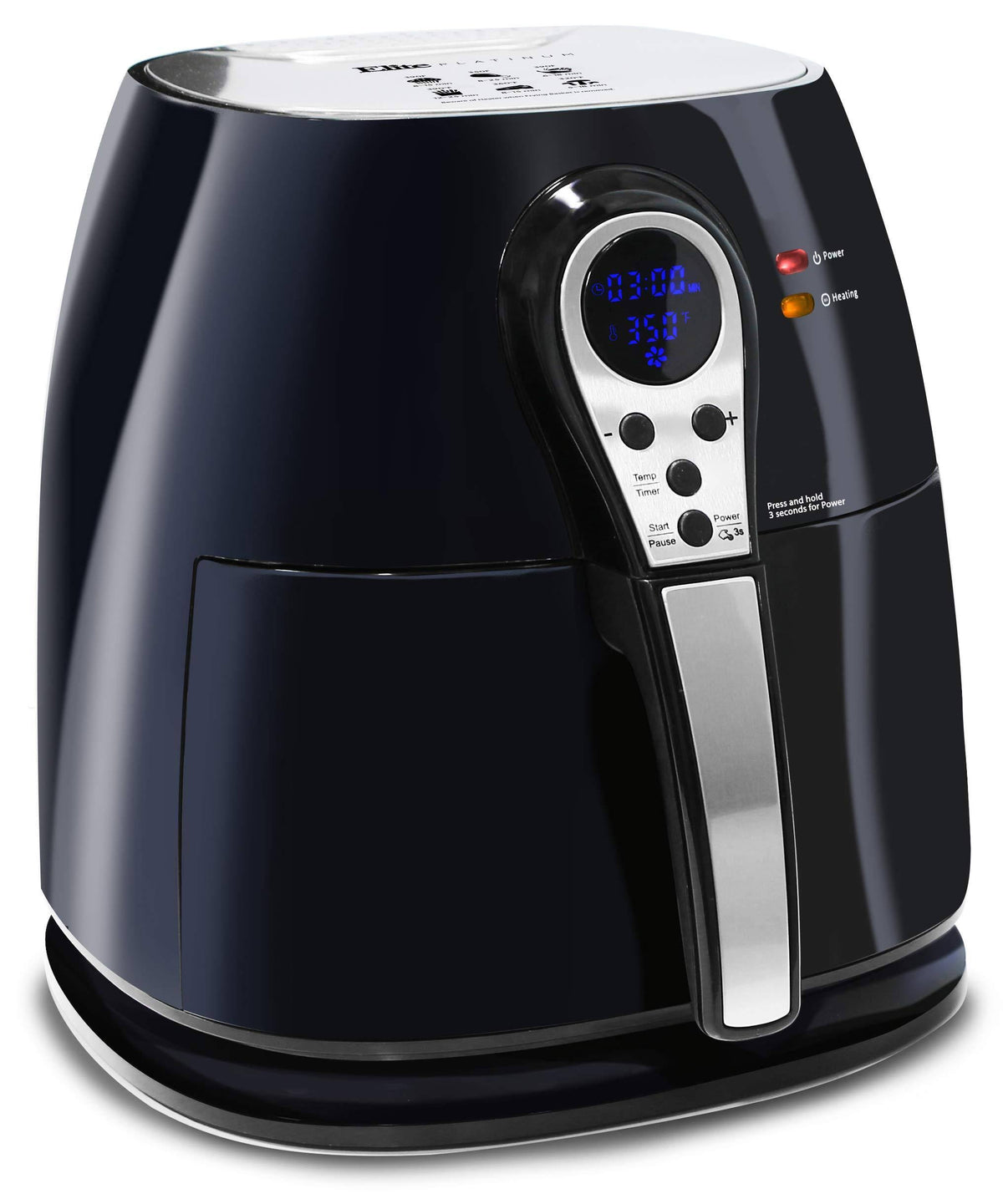 Digital Air Fryer 3.2 qt Black/Silver N71181