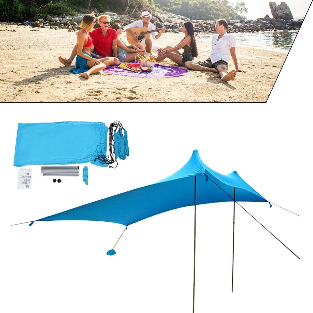 10x10ft Portable Beach Tent Sun Shelter G59164