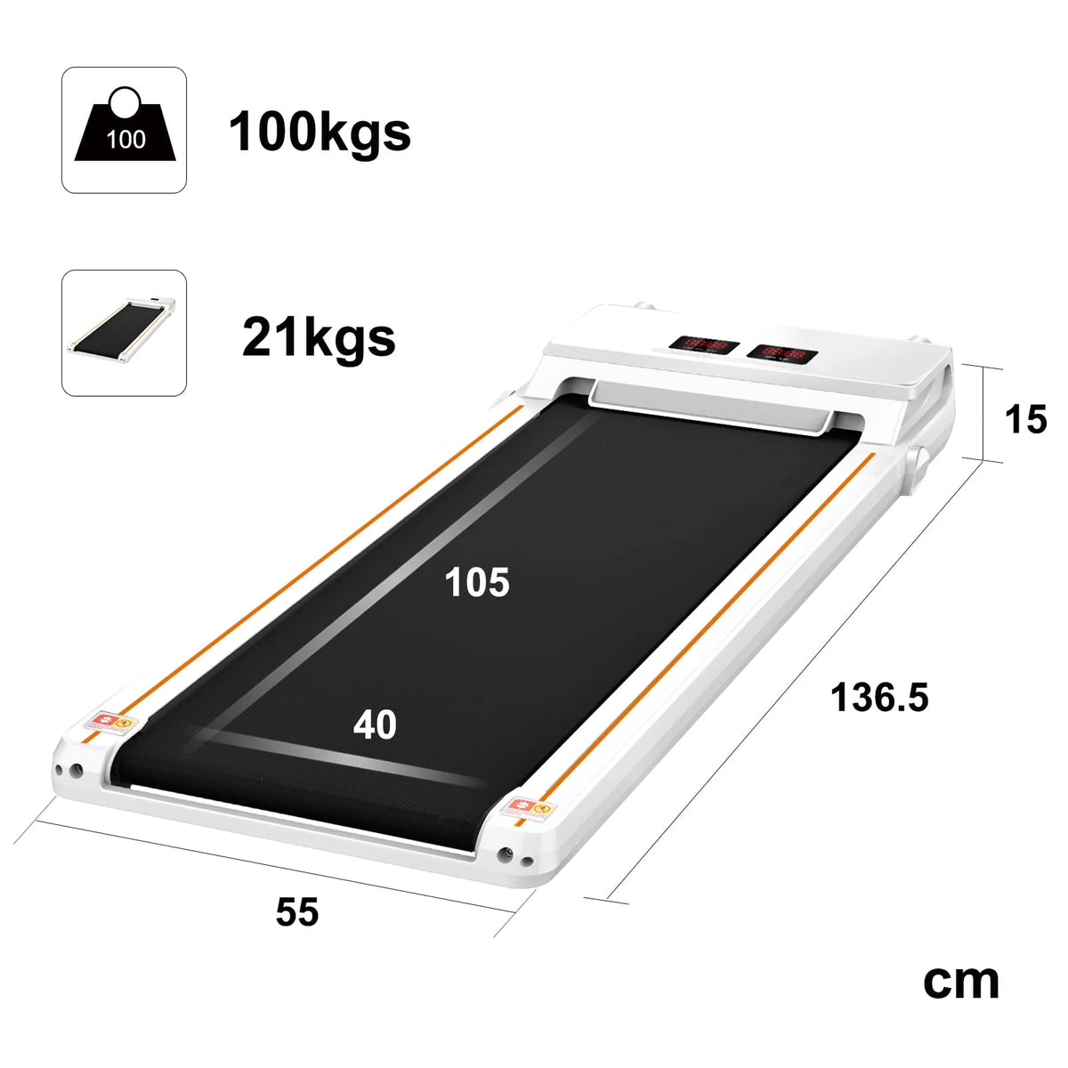 Portable Electric Treadmill 2.5HP Y231211