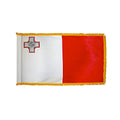 3ft. x 5ft. Malta Flag with Side Pole Sleeve and Fringe S9556