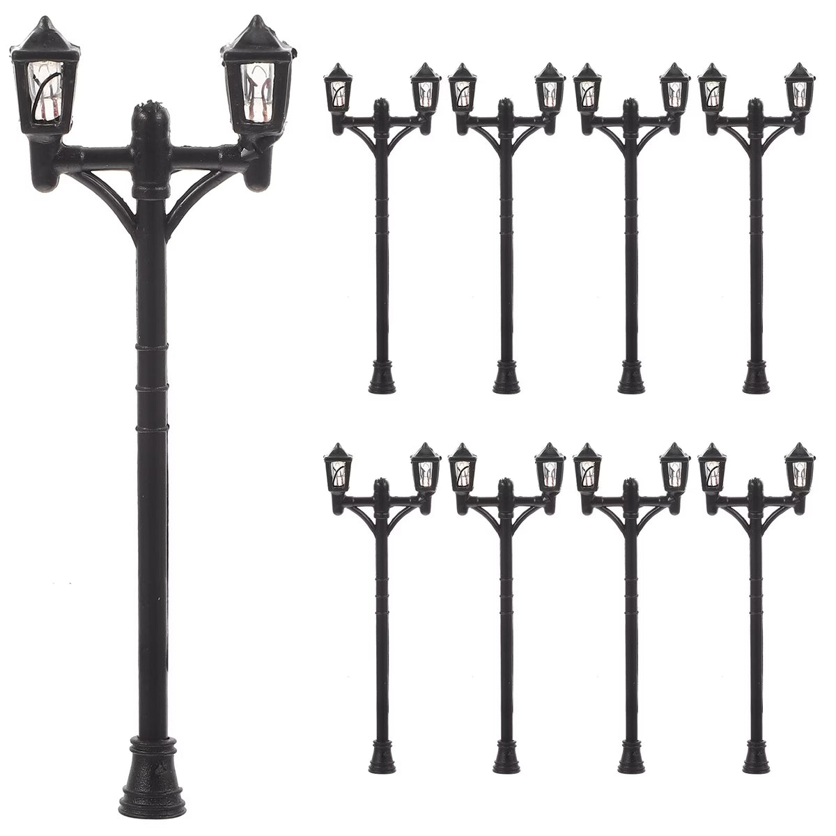 Mini Street Light Lamp Decor Models 10 Pcs R727