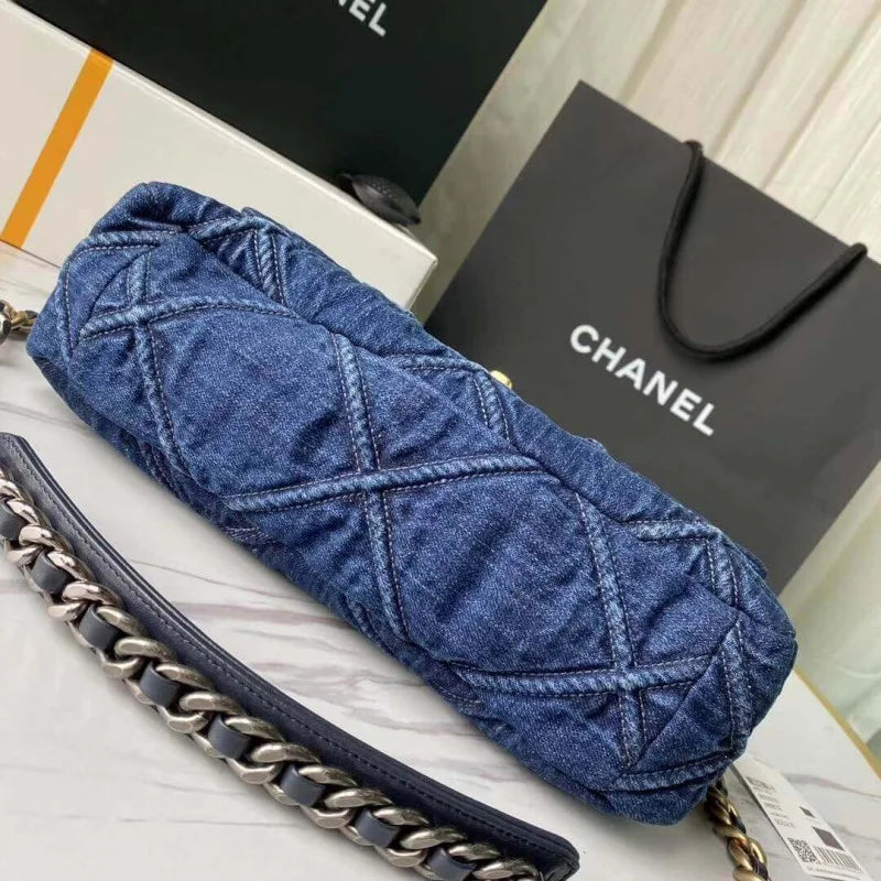Denim Flap Bag M428