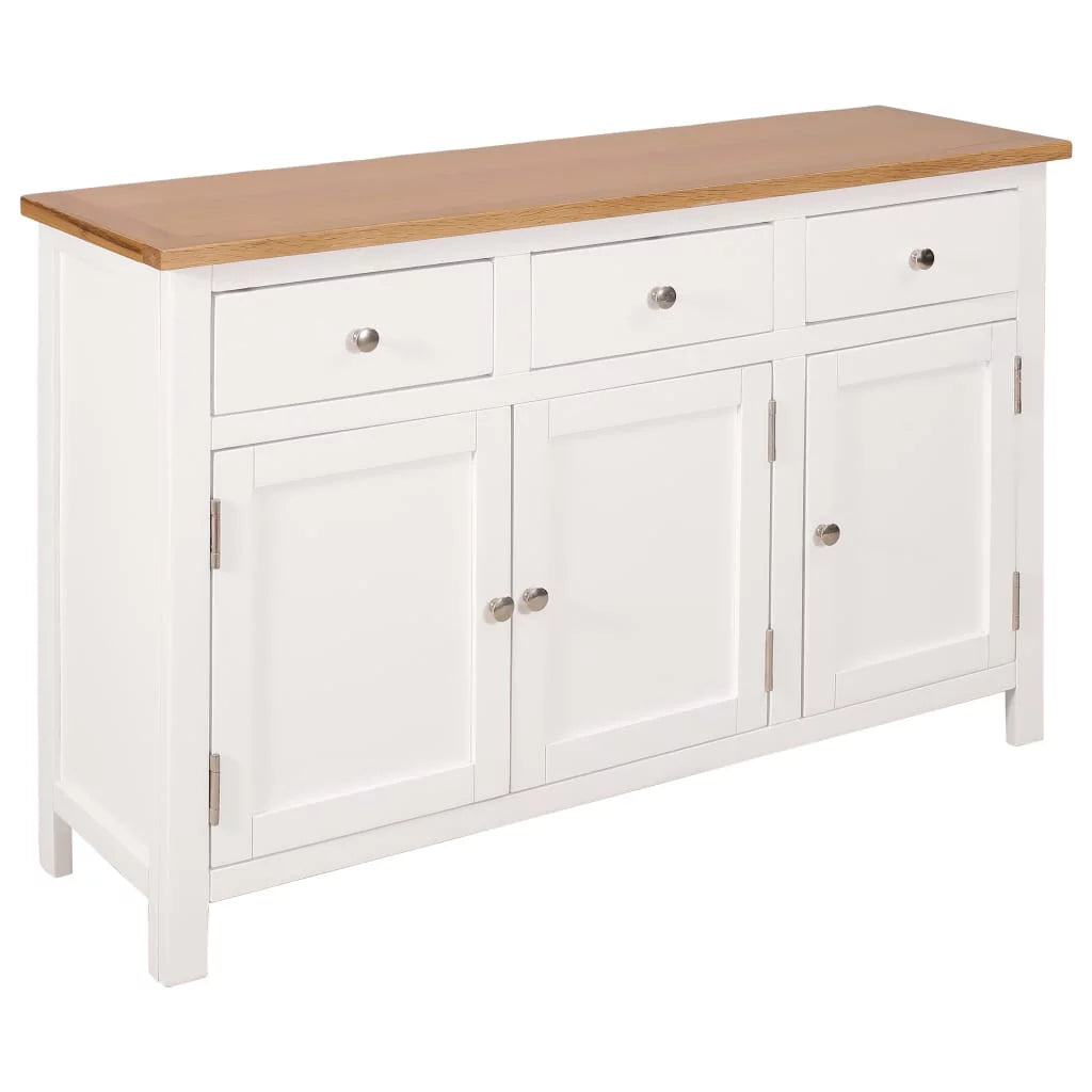 Wooden Sideboard Storage Cabinet with 3 Drawers and 2 Cabinets U968425