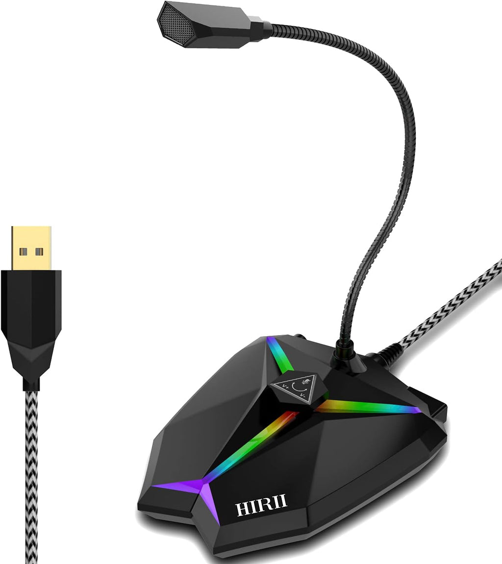 USB Condenser Computer Microphone with Mute Button Pack of 2 G153