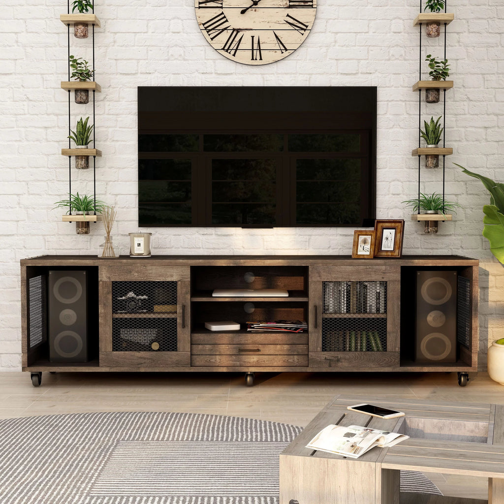 70-inch Metal 4-Shelf TV Console N78762