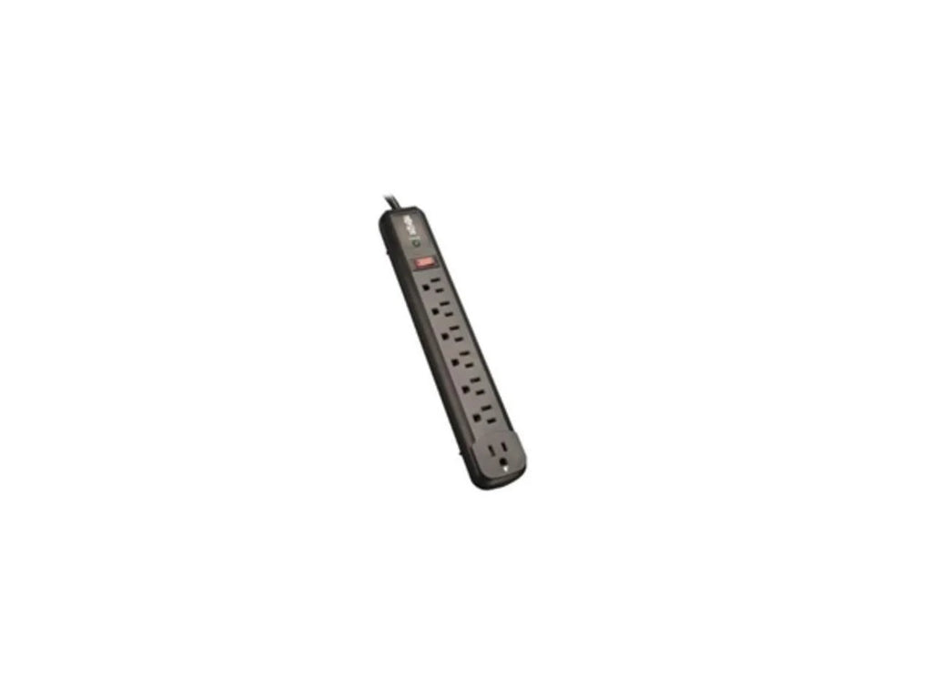 7 Outlet Black Surge Protector Power Strip F7560