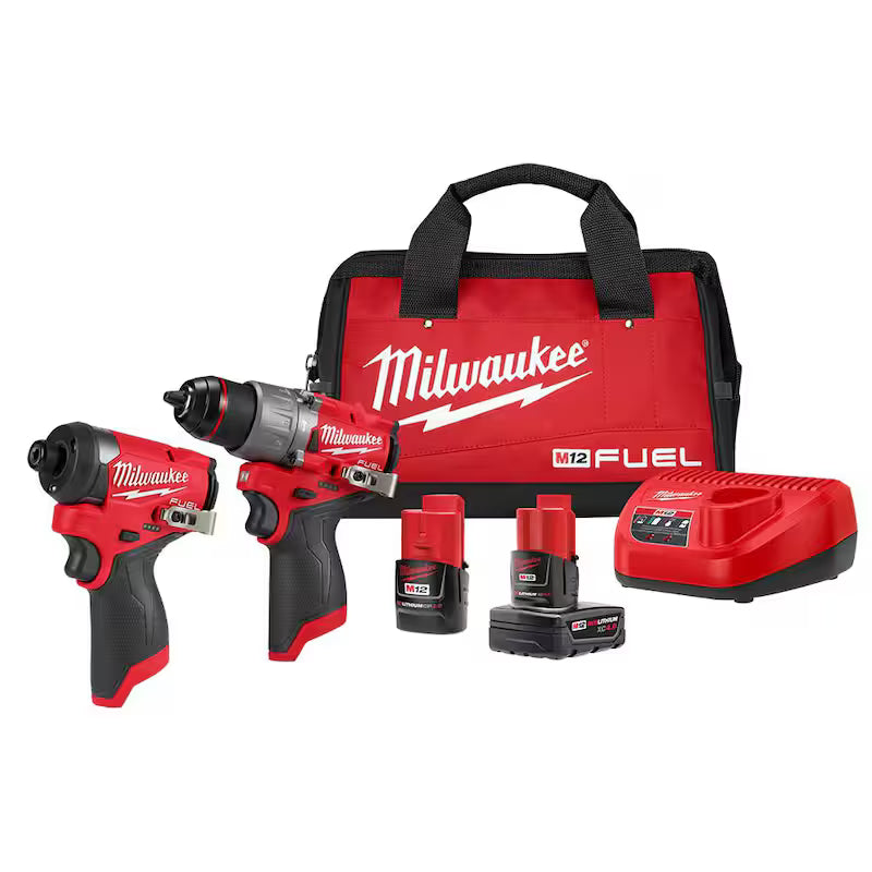 12-Volt Cordless Hammer Drill and Impact Driver Combo Kit W9824