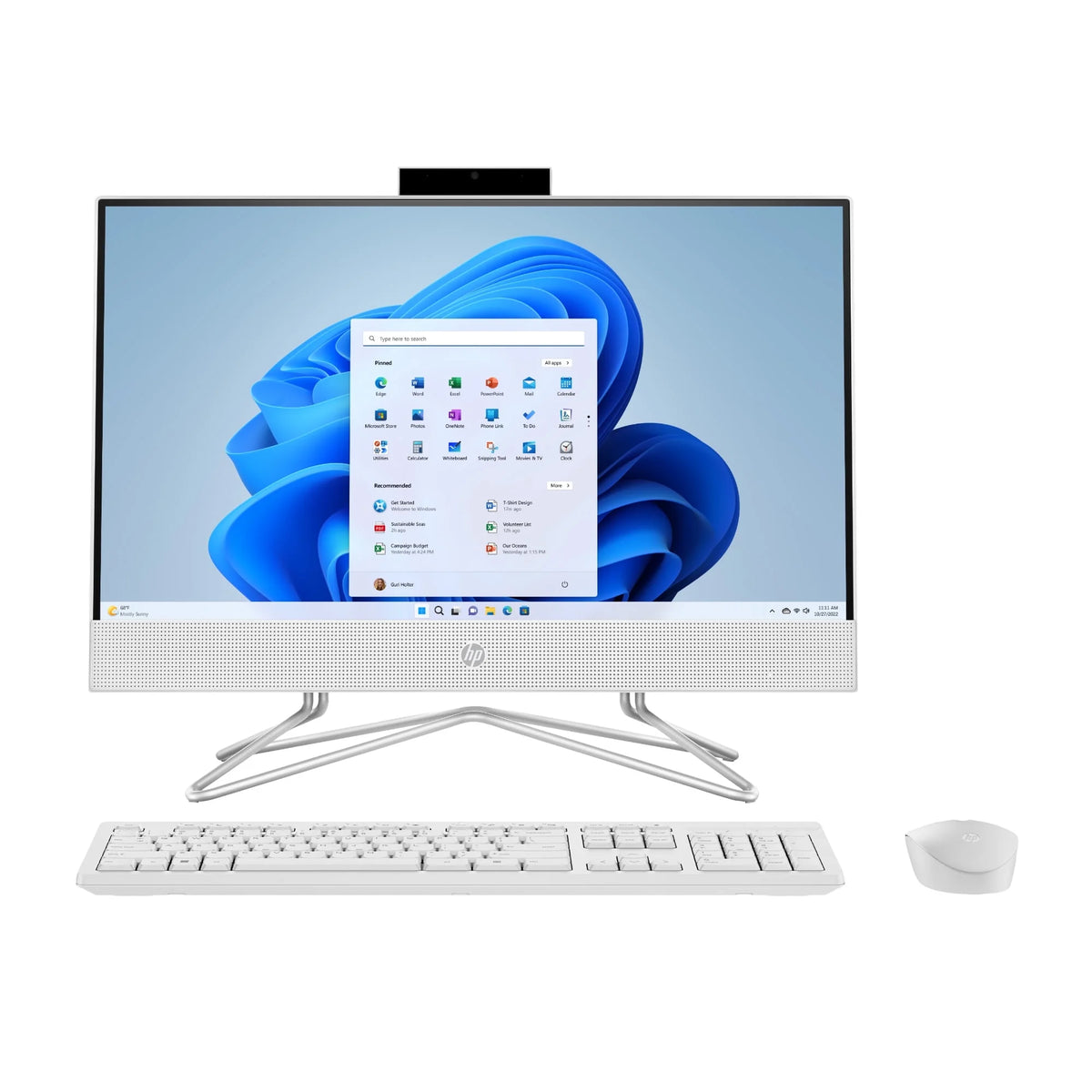 21.5" FHD Pentium Silver 8GB RAM 128GB SSD Snow White (Refurbished) E14370