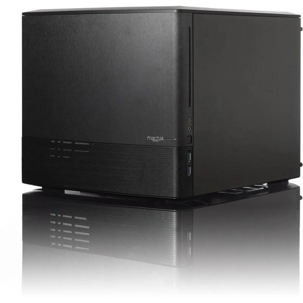 Black Window Aluminum/Steel Micro ATX Cube Computer Case M4886