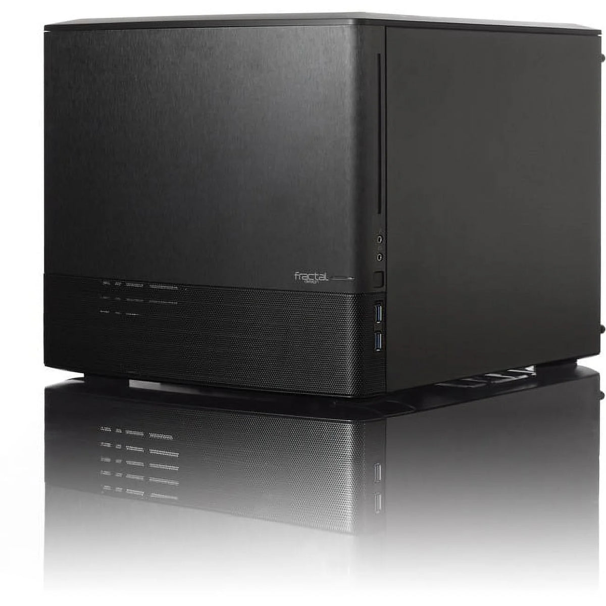Black Window Aluminum/Steel Micro ATX Cube Computer Case M4886