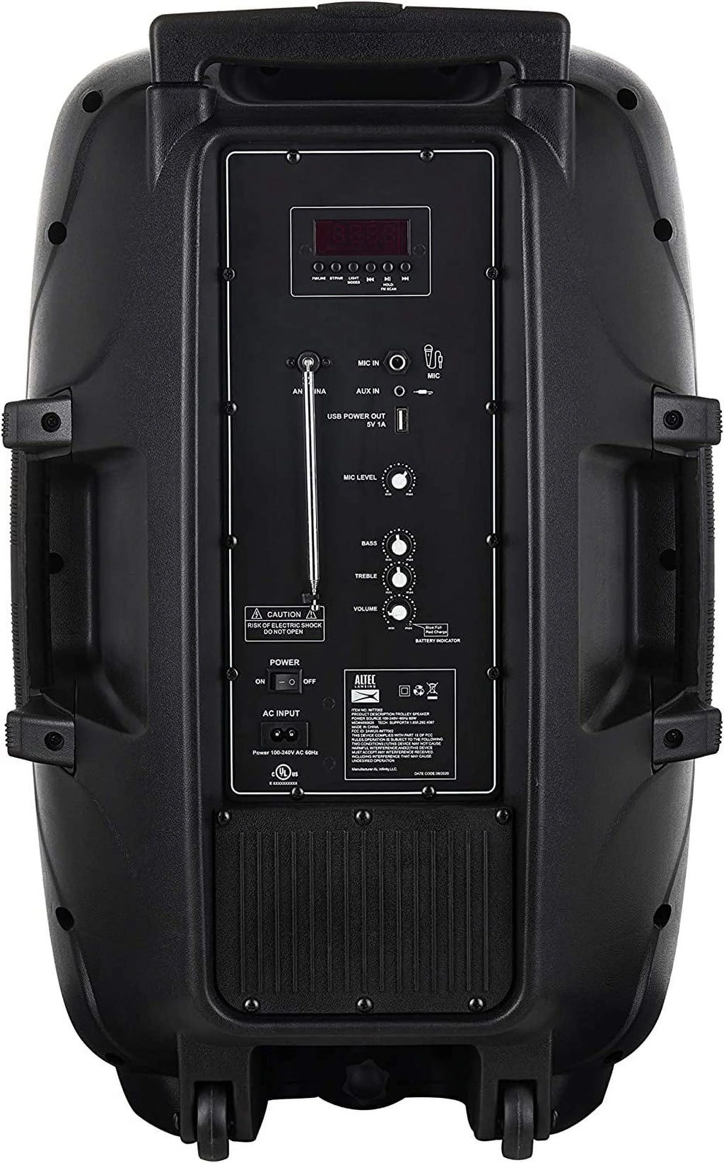 Black 180W Wireless Bluetooth Party Speaker M714508