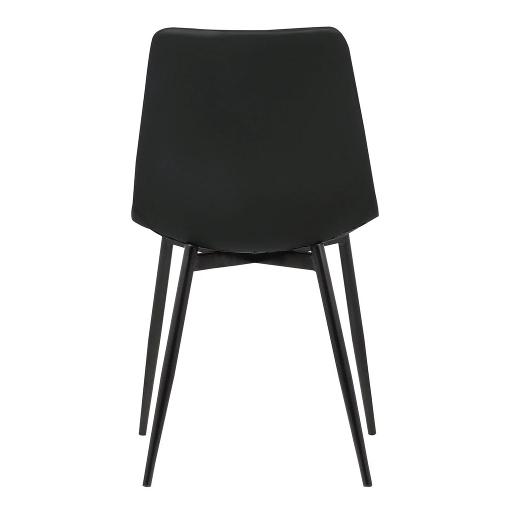 Black Faux Leather Dining Side Chair E8679