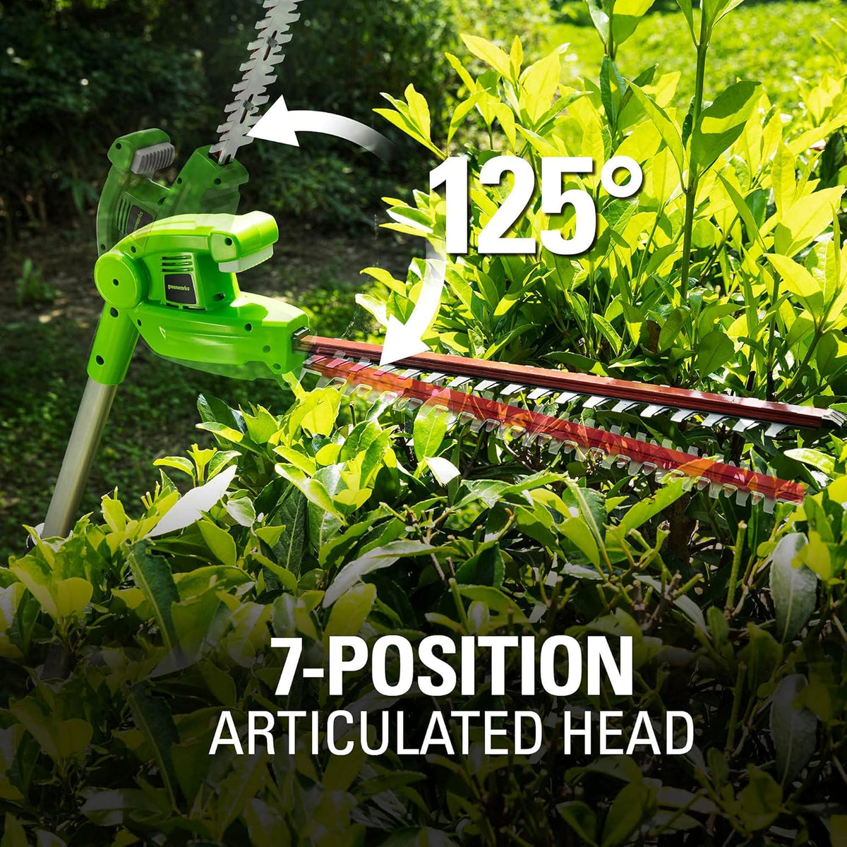 40V 20" Cordless Pole Hedge Trimmer with 2.0Ah Battery and Charger W28179