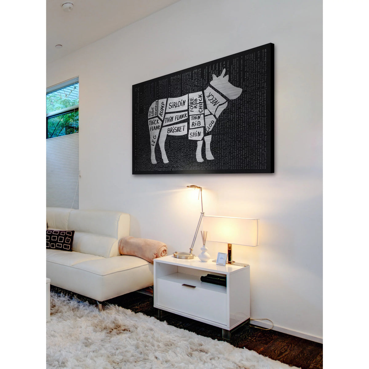 Painting Print on Brushed Aluminum J7130