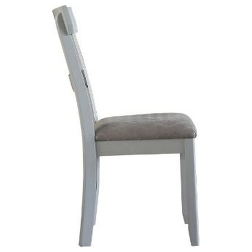 Beige Fabric Side Chair Set of 2 B17759