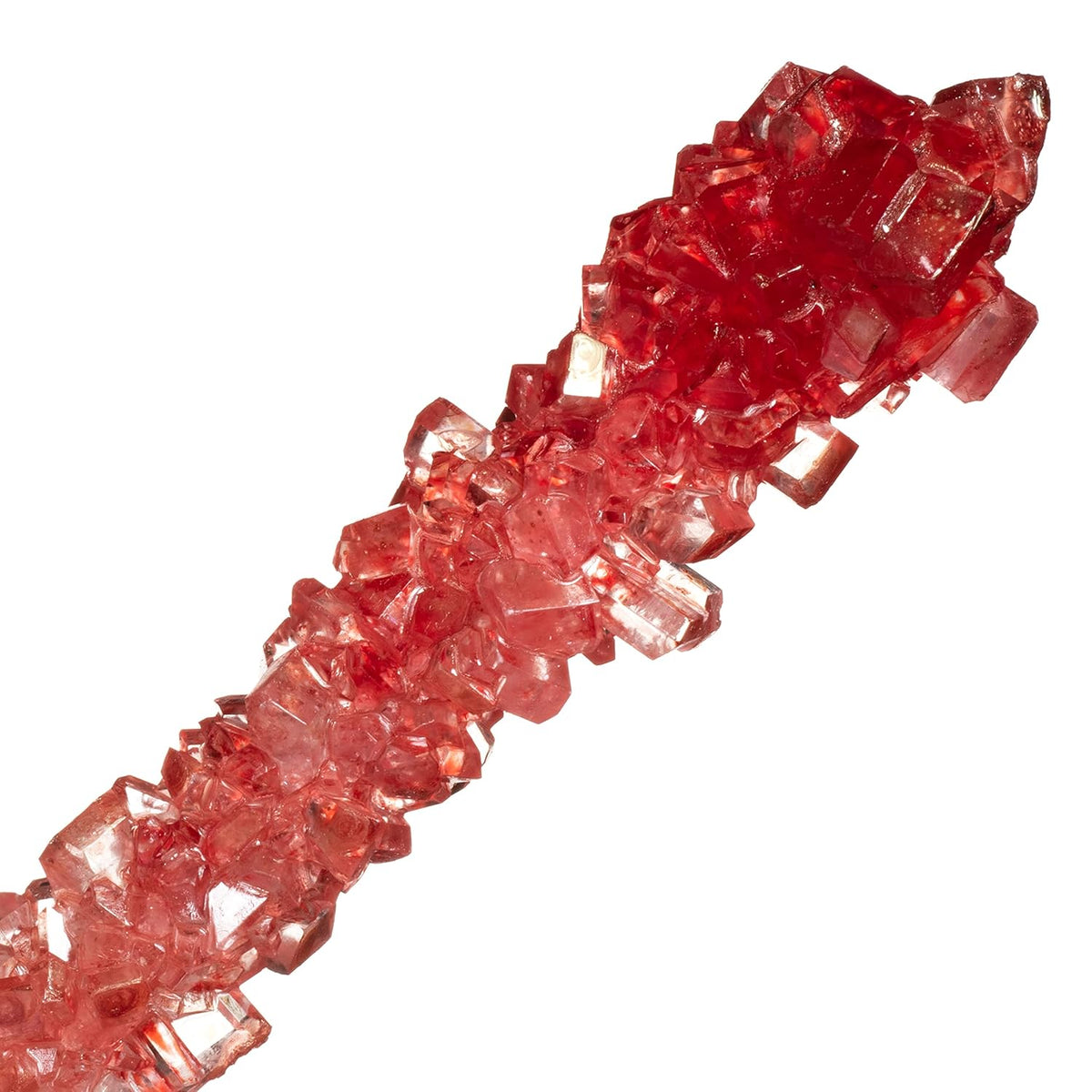 24 Individually Wrapped Gold and Red Rock Candy Sugar Sticks E176