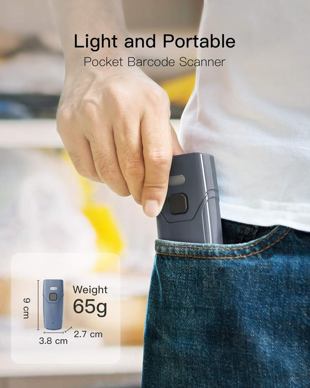 2D Bluetooth Barcode Scanner Q8919