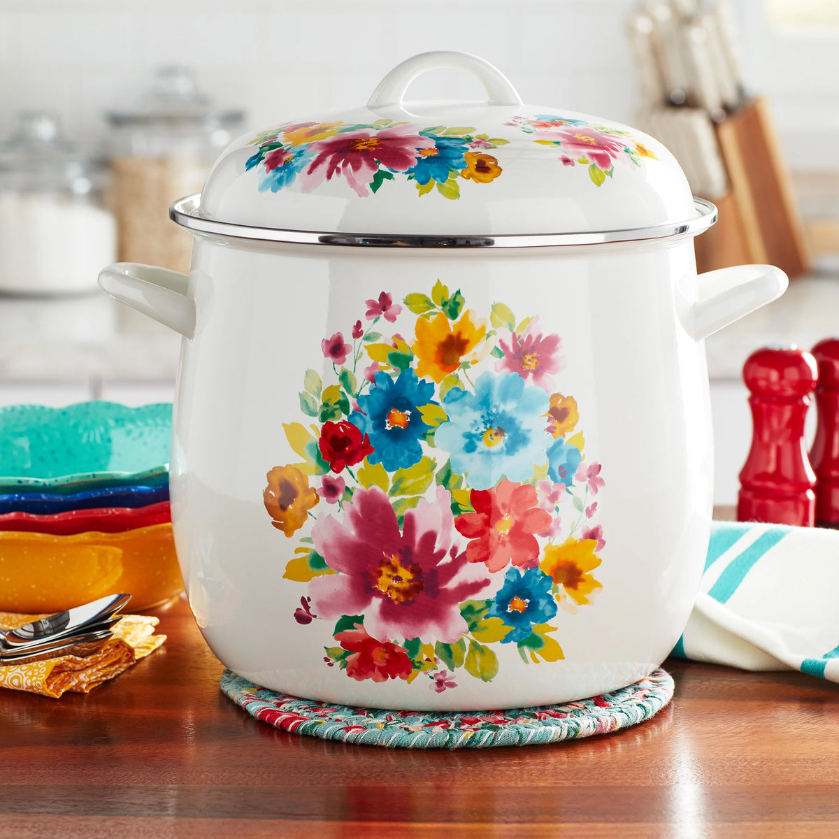 12-Quart Enamel-on-Steel Stock Pot O707