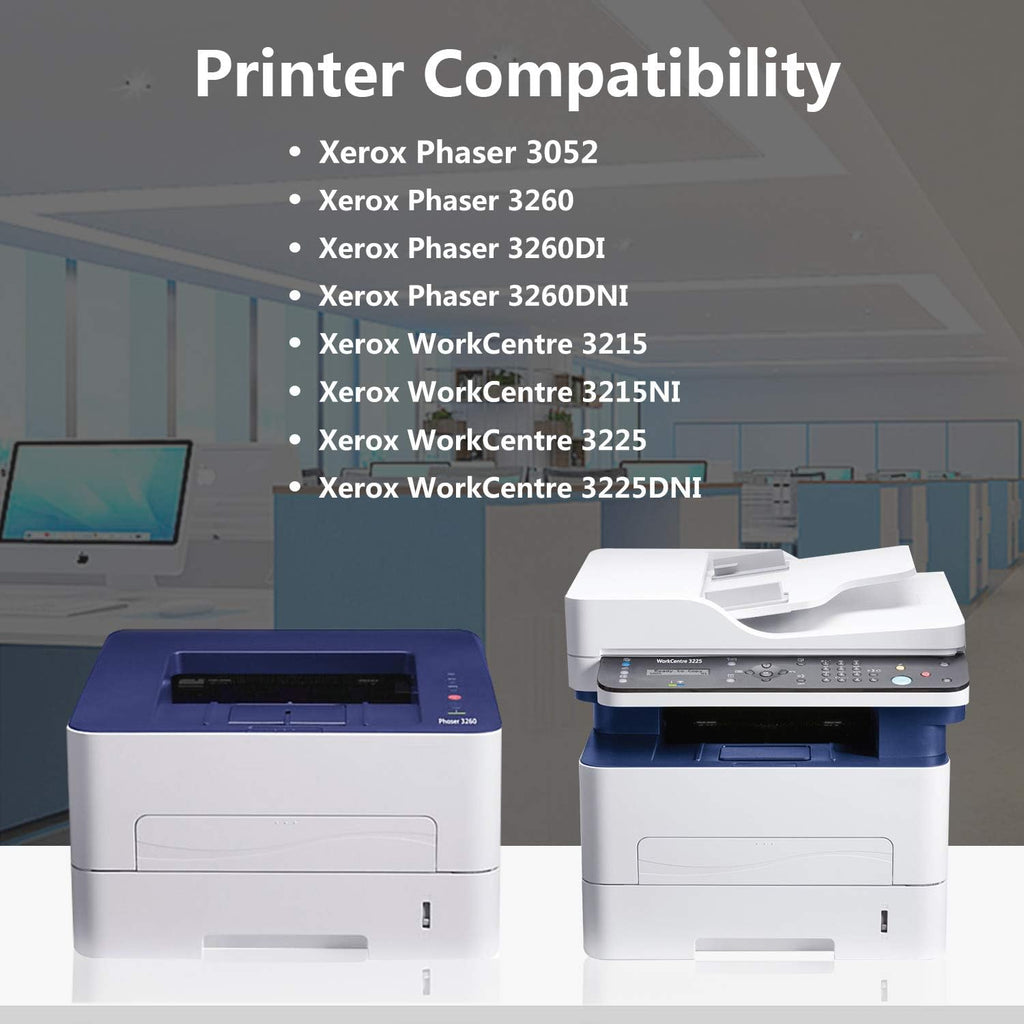 Black Toner Cartridge for Xerox Phaser 3052 3260 WorkCentre 3215 3225 Printer A857336