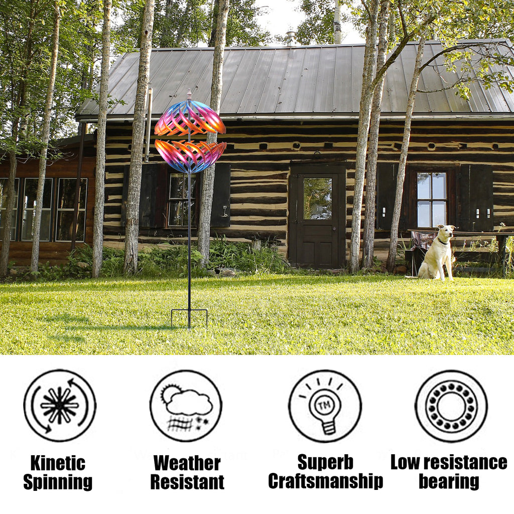 6.5FT Metal Kinetic Wind Spinner I8931