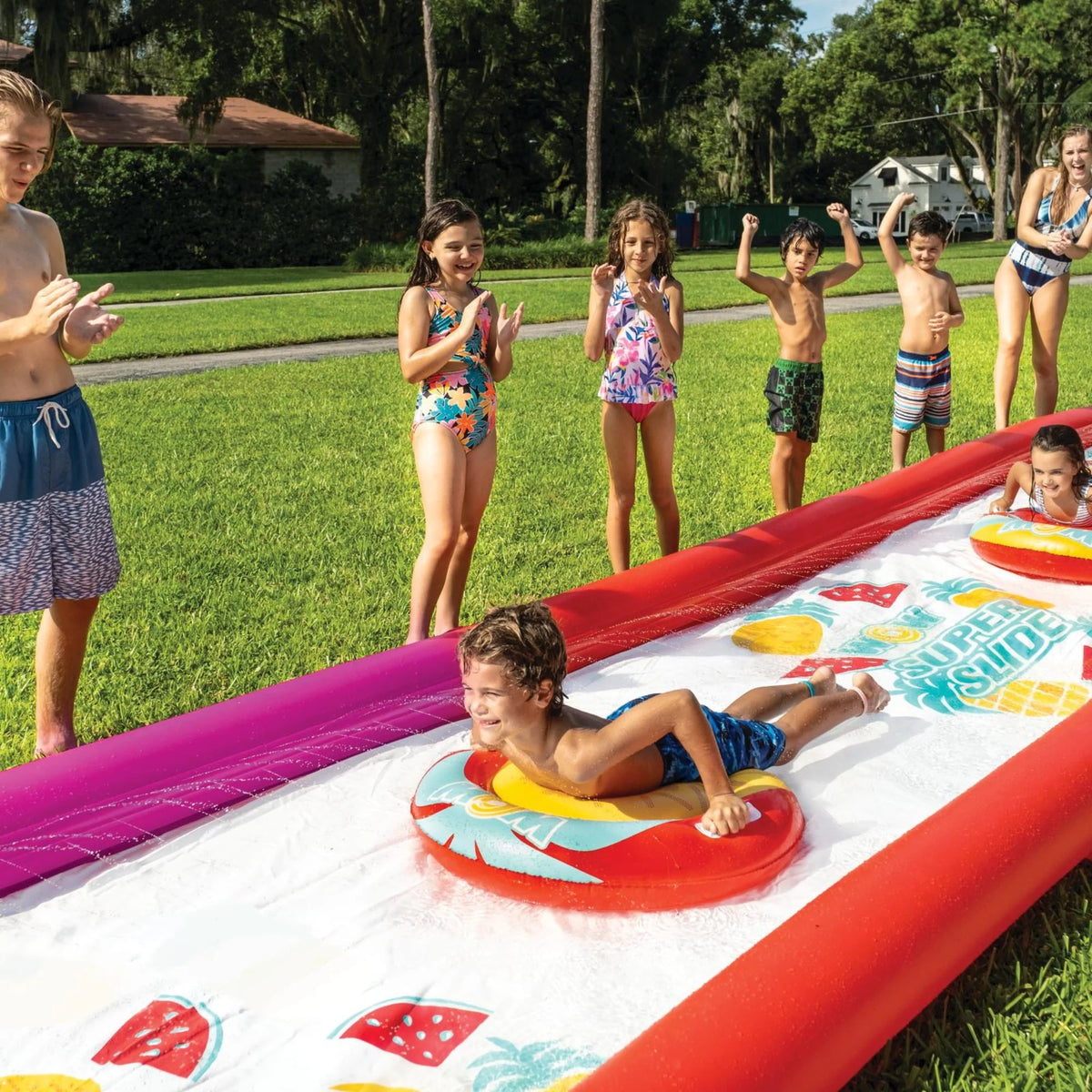 Giant Backyard Double Lane Lawn Slide F751568