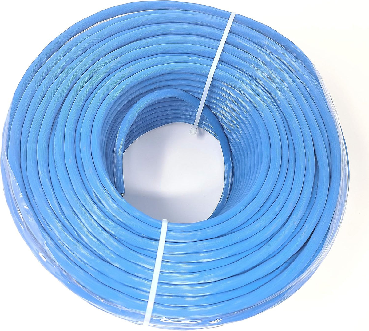 250 Feet CAT 6A Solid STP Bulk Ethernet Cable Blue J72021