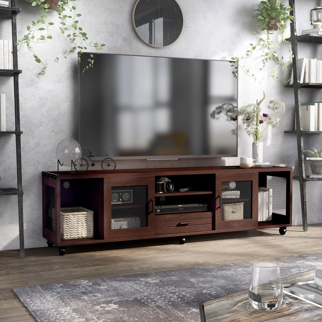 70-inch Metal 4-Shelf TV Console N78762