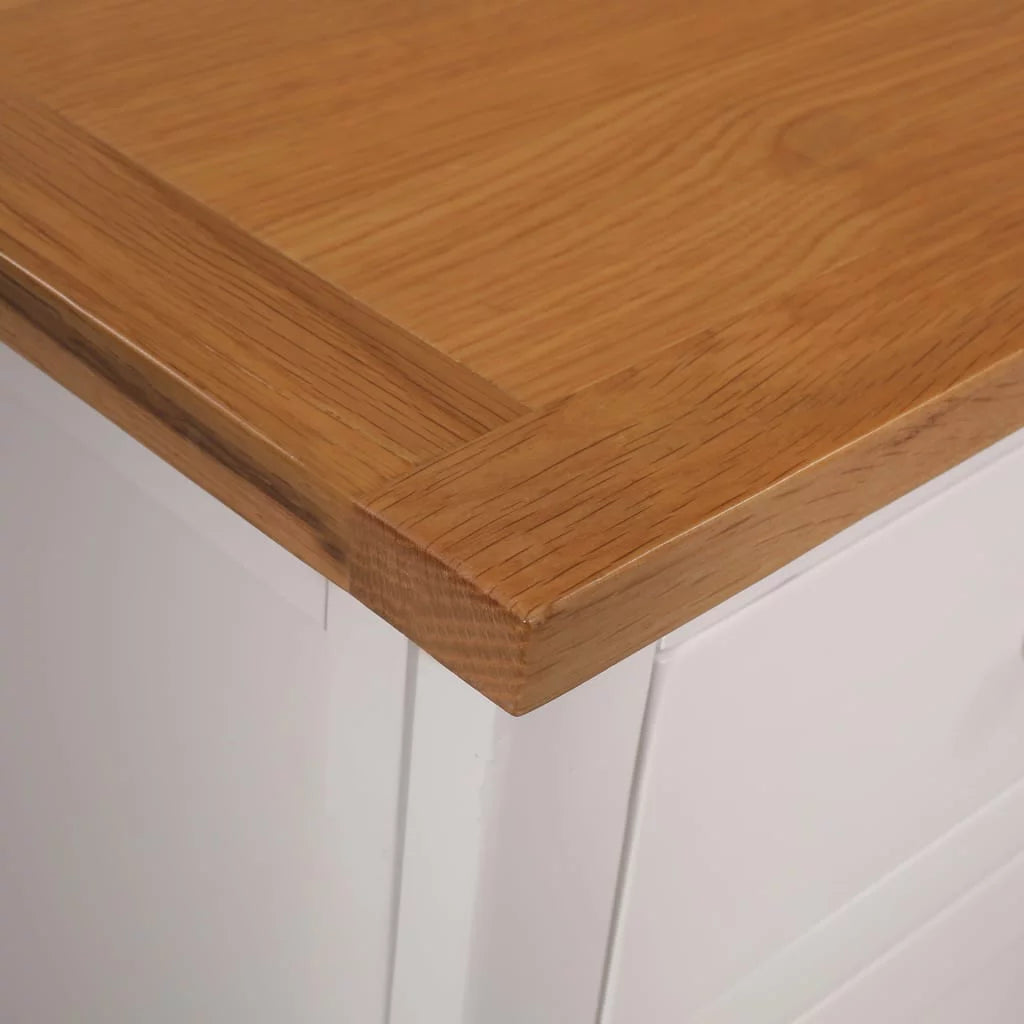 Wooden Sideboard Storage Cabinet with 3 Drawers and 2 Cabinets U968425