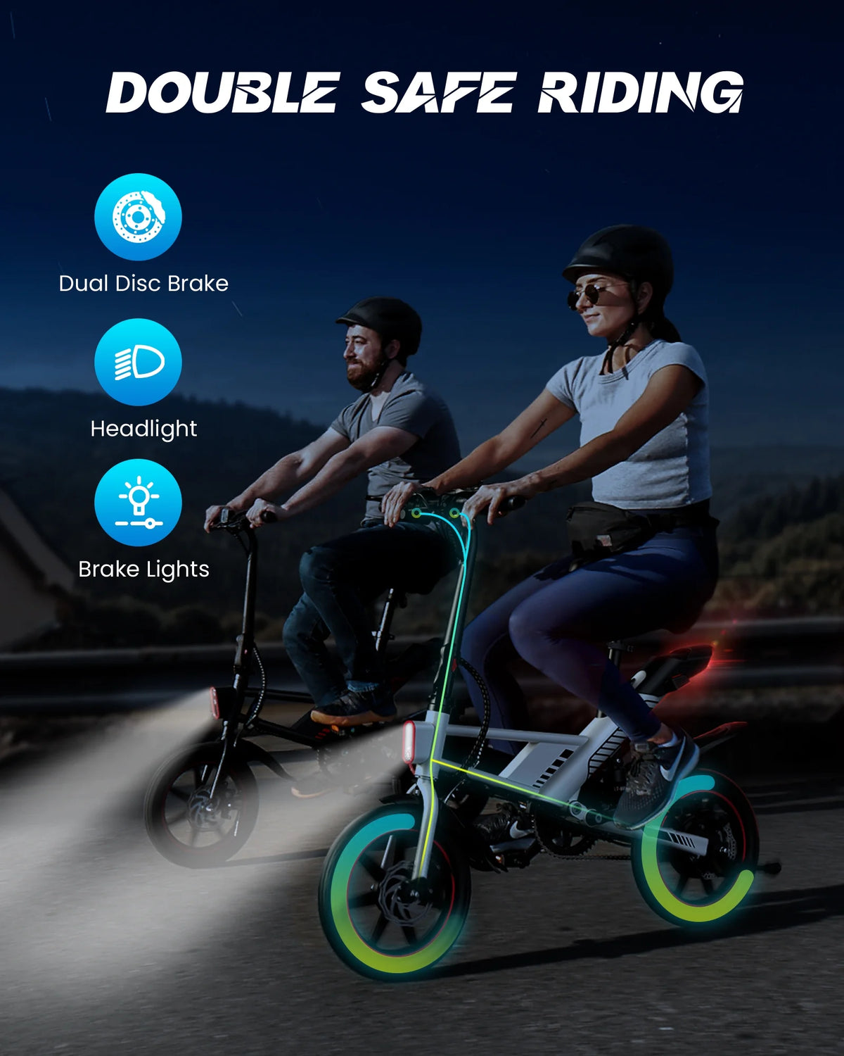 Folding Electric Bike with 36V 10.5AH Battery C55046