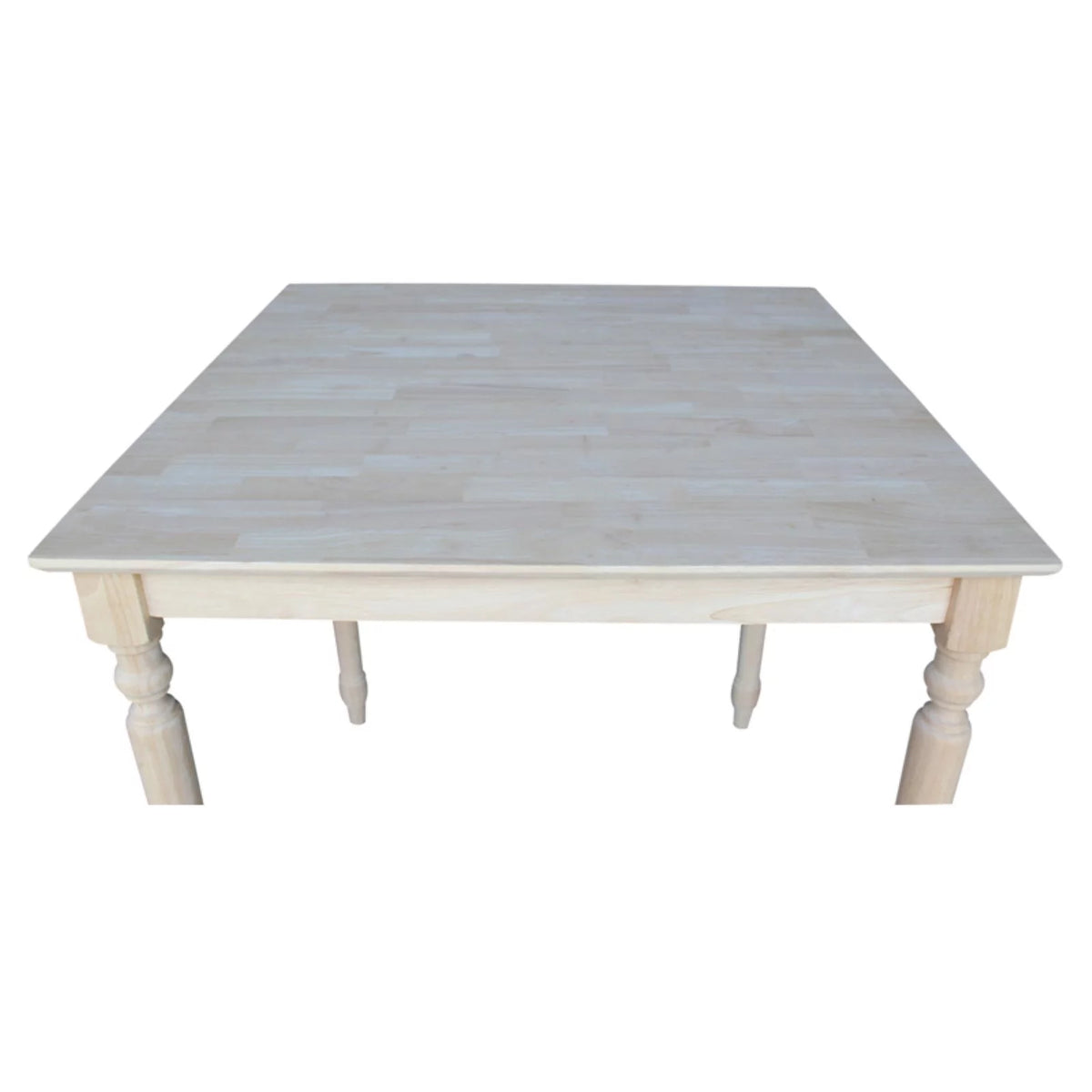 Solid Wood Top Table with Turned Legs E81907