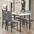 Faux Marble Dining Table Set for 4 T605466
