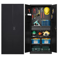 Metal Storage Cabinet with Pegboard S19563