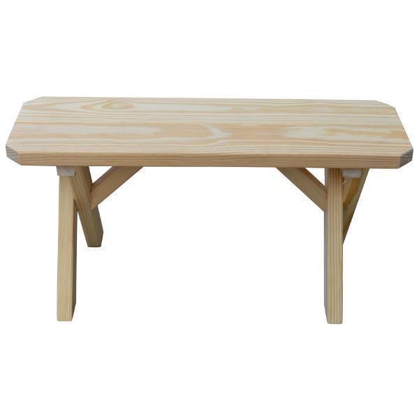 Yellow Pine Picnic Crossleg Bench 6ft U769