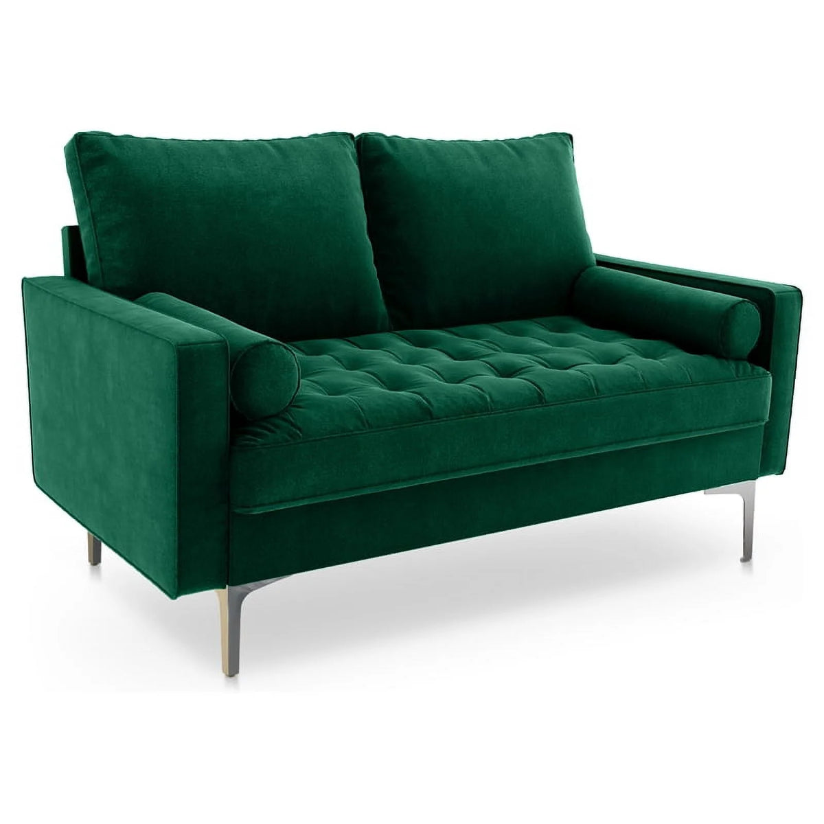 Green Velvet Loveseat L5279
