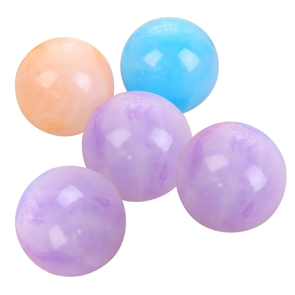 5pcs Plastic Air Filled Bouncy Rubber Balls N8397