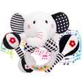 3PCS Soft High Contrast Black and White Baby Rattles O1286
