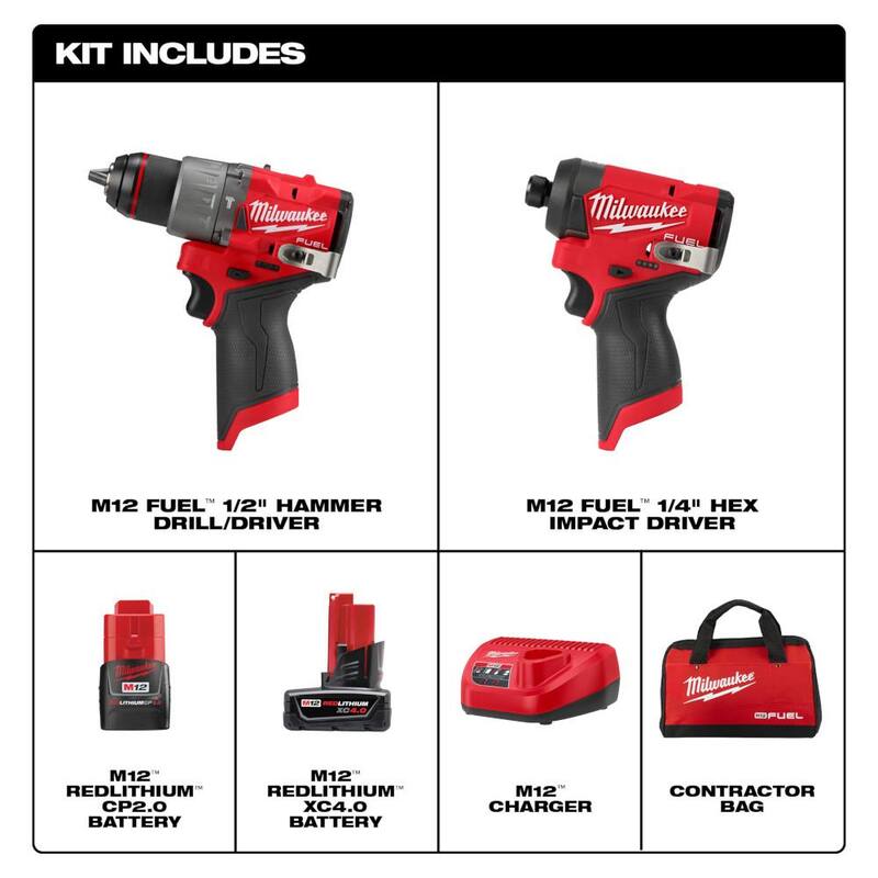 12-Volt Cordless Hammer Drill and Impact Driver Combo Kit W9824
