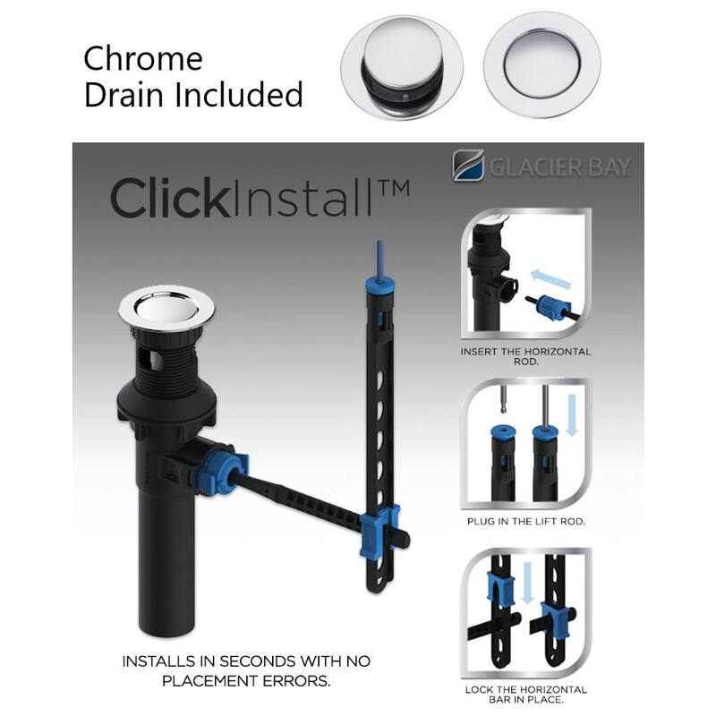 8 in. Widespread Double-Handle High-Arc Bathroom Faucet in Polished Chrome G131