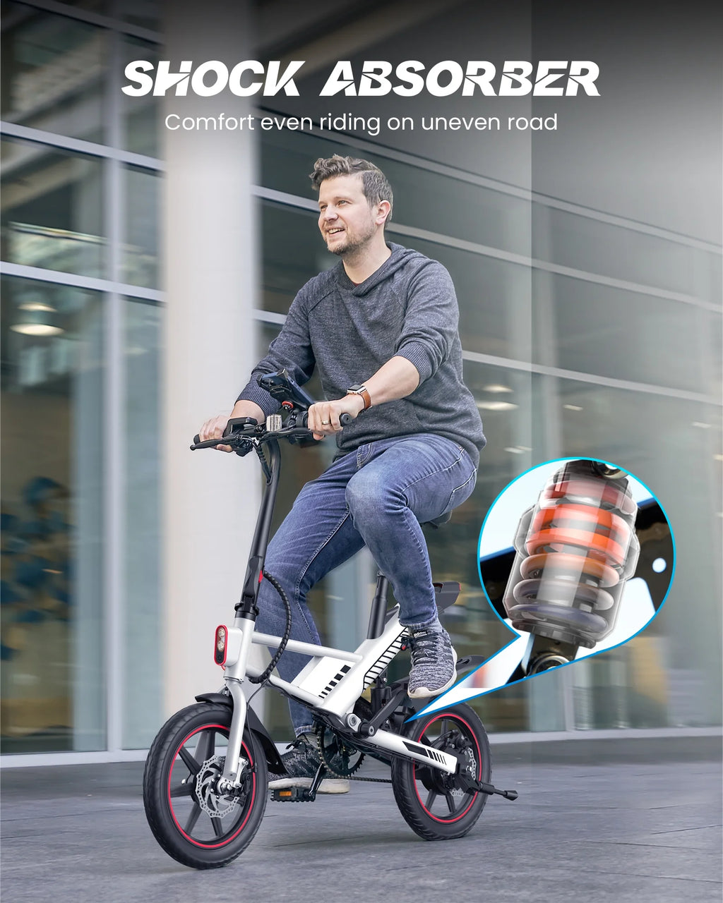 Folding Electric Bike with 36V 10.5AH Battery C55046