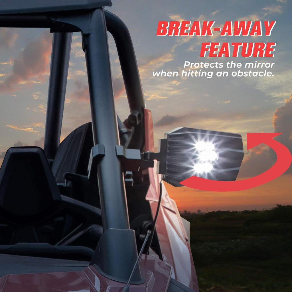 UTV Side Mirrors with Light K5317