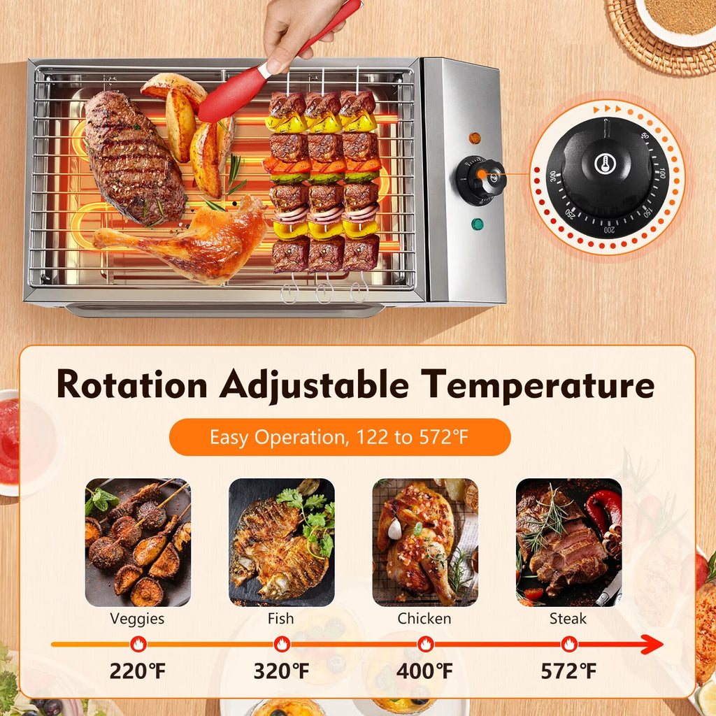 Portable Electric Grill Smokeless Adjustable Temperature H853