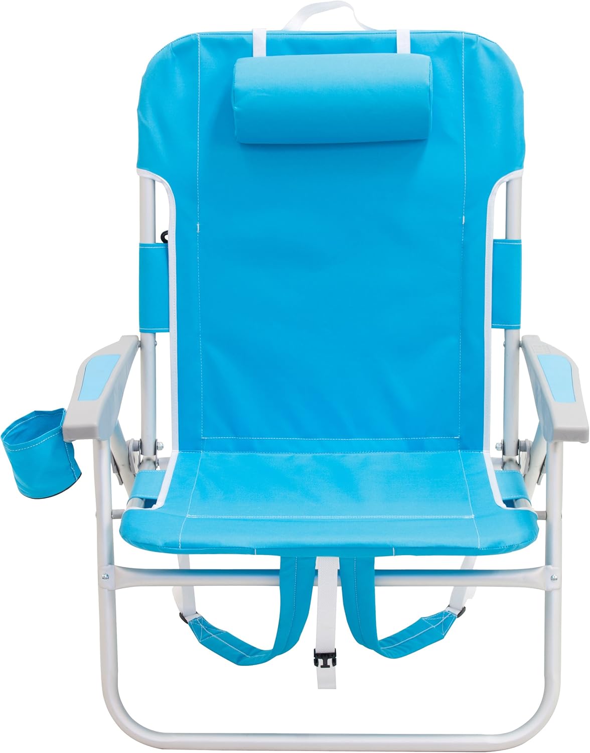 Turquoise & Light Blue Folding Backpack Beach Chair V170887