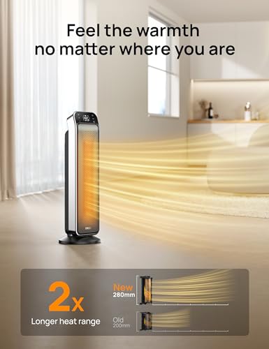 25" Electric Space Heater with Remote and Thermostat M966