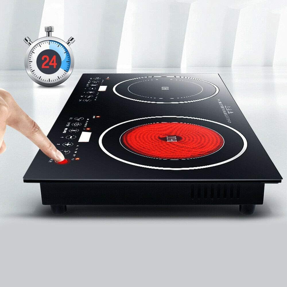1200W Dual Induction Cooktop Stainless Steel K1816